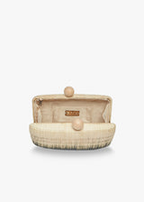 Akna Clutch, Black Ombre