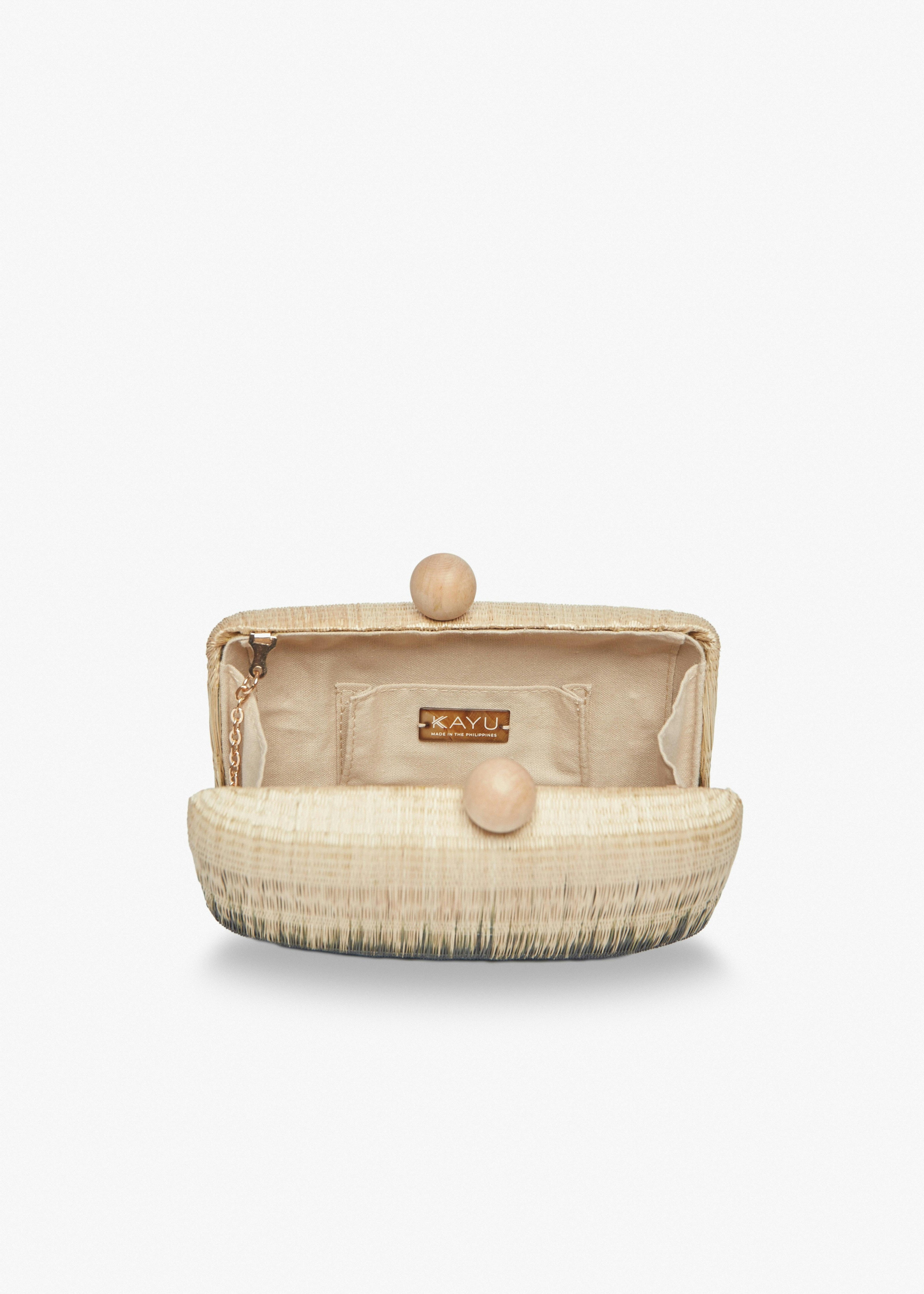 Akna Clutch, Black Ombre