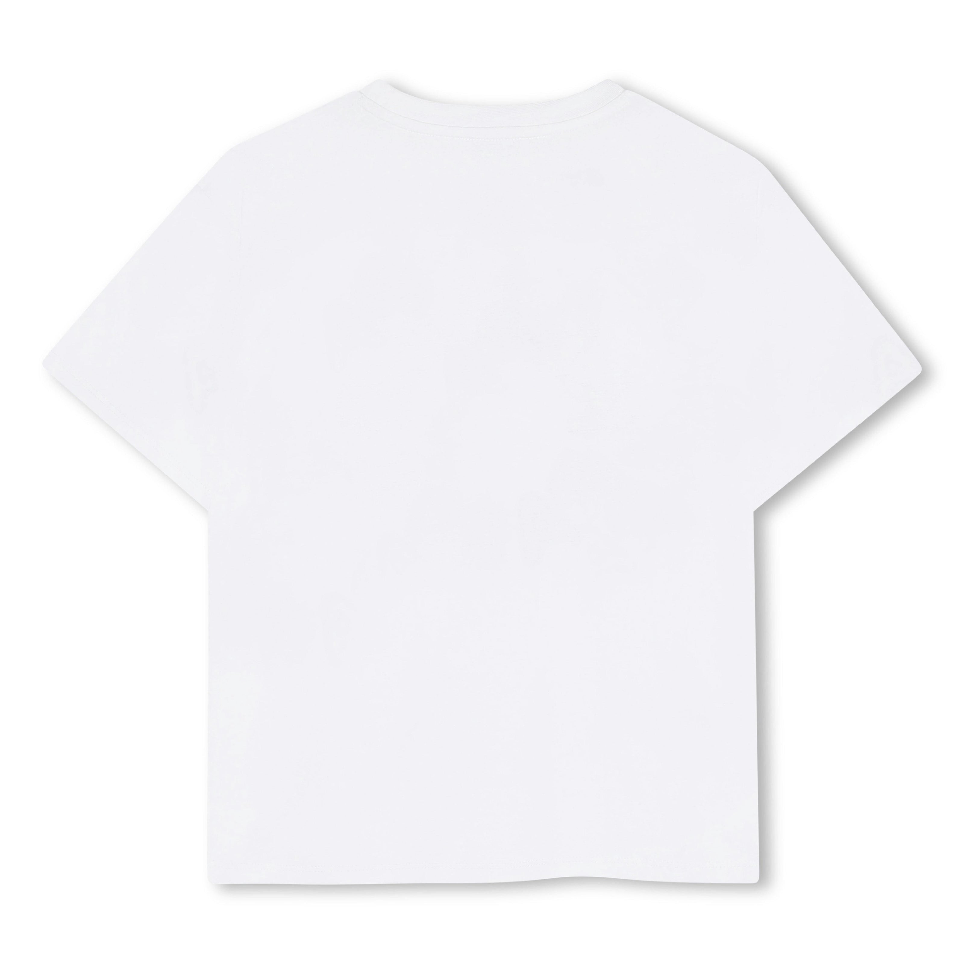 White Paris Embroidered Logo Tee