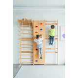 Walnut | Swedish Ladder Jungle Gym - Wall Mounted