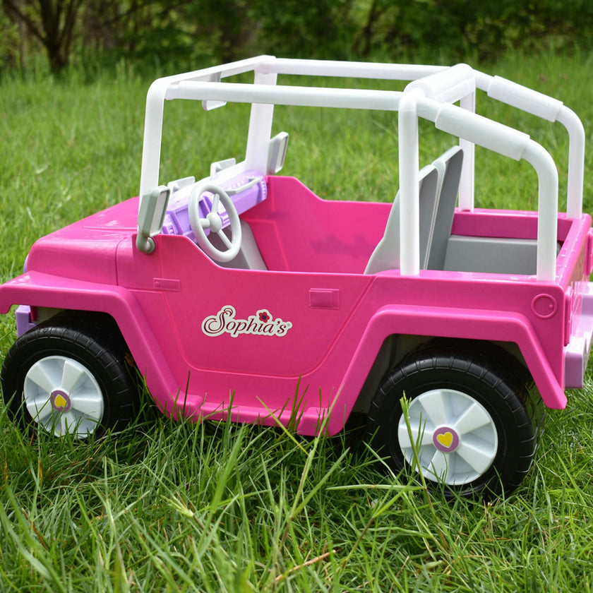Sophia’s 4 x 4 Hot Pink Beach Cruiser Truck for 18" Dolls, Multi