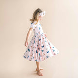 Twirl Dress in Blush Butterfly