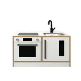 Kitchenette Mini – White & Oak Pretend Play Station