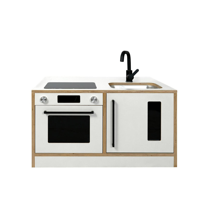 Kitchenette Mini – White & Oak Pretend Play Station