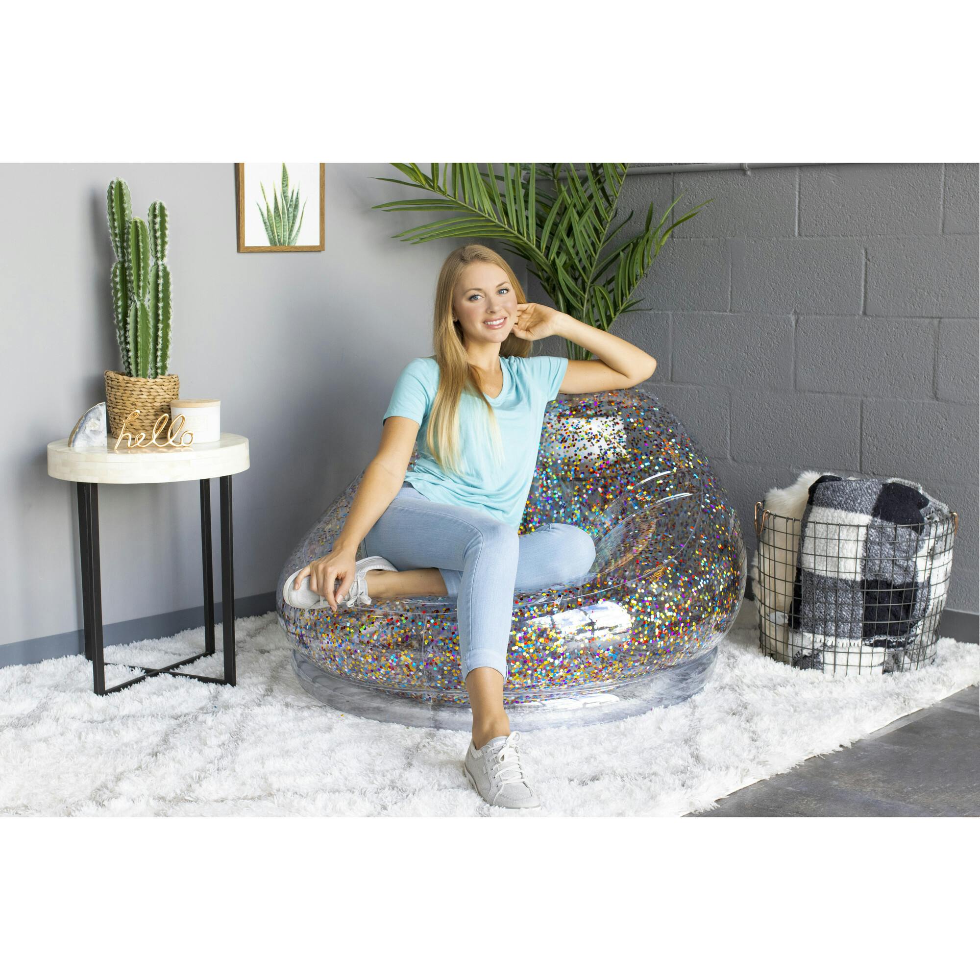 Inflatable Glitter Chair
