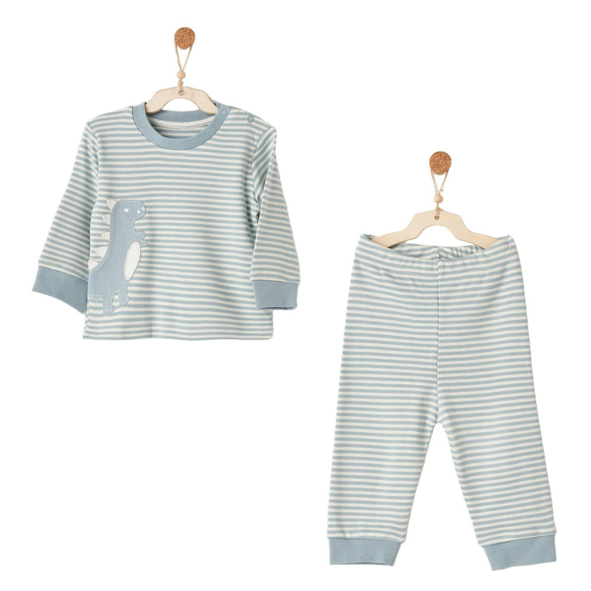 Dino Stripe PJ Set