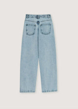 TNS Pleat Denim Woman Pant Bleach Denim
