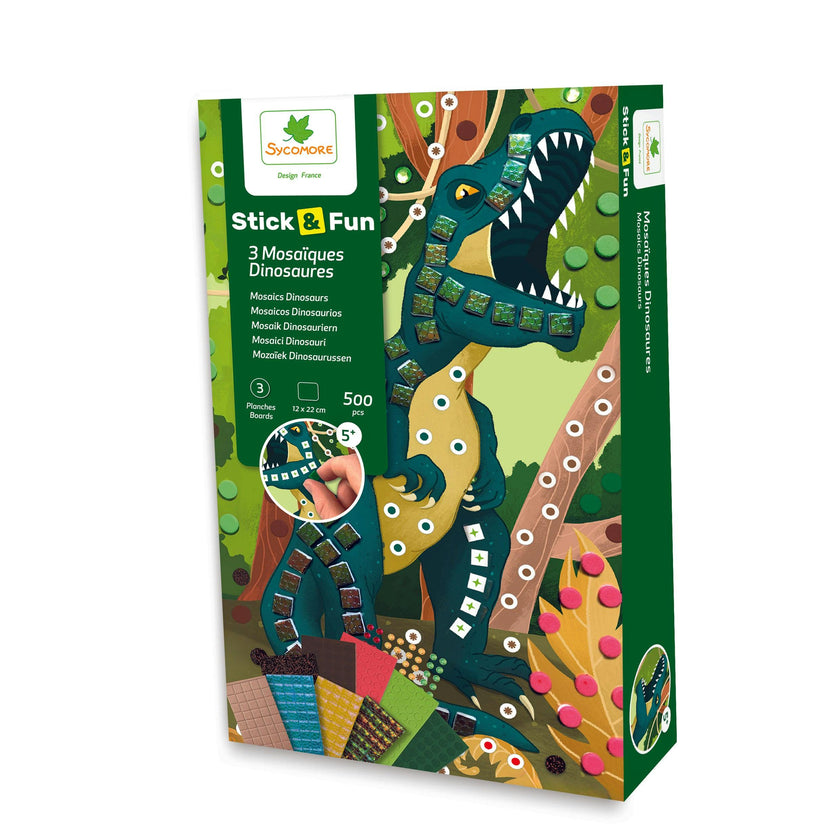 Stick'N Fun - XS Mosaics Dinosaurs - 5y+