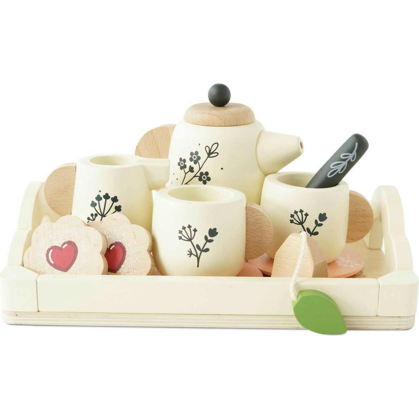 Wooden Tea Set & Tray