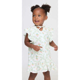 The Tiny Frankie Beach Dress - Pastel Trellis