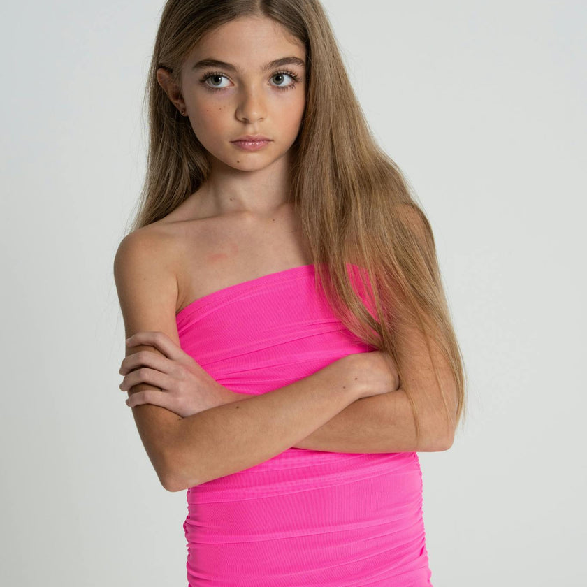 The Noemi Dress Neon Pink