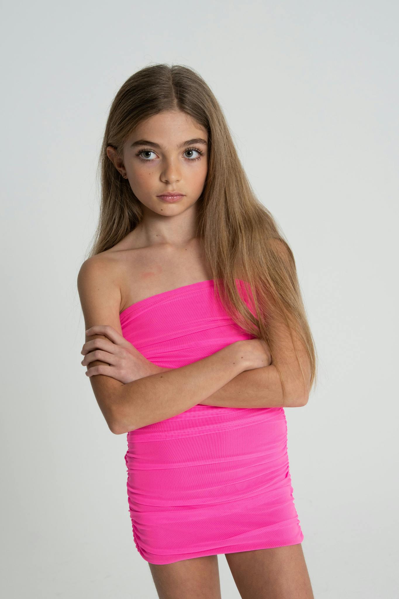 The Noemi Dress Neon Pink