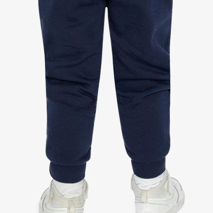 Fleece Sweatpants with Pockets Dark Blue