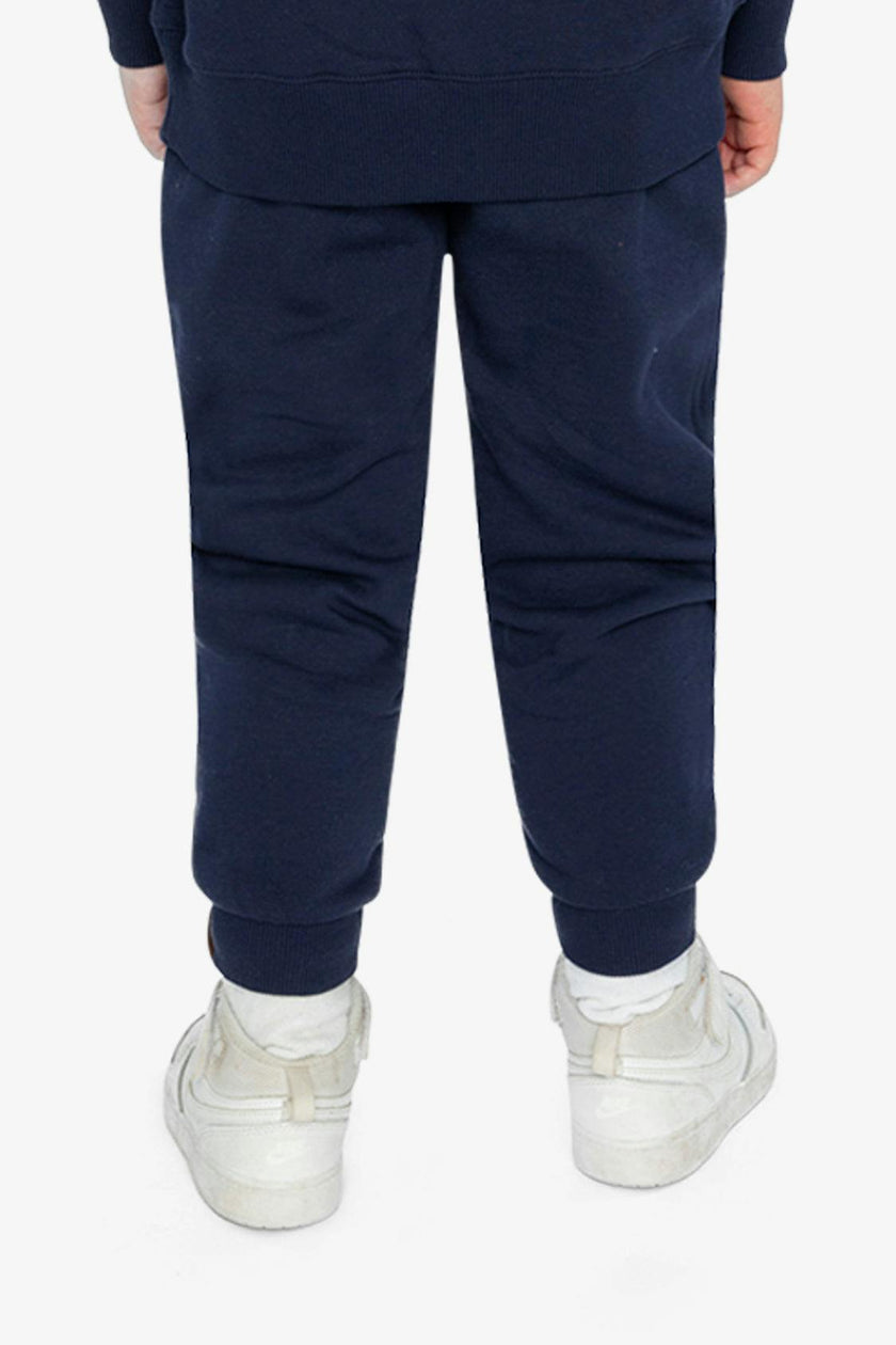Fleece Sweatpants with Pockets Dark Blue