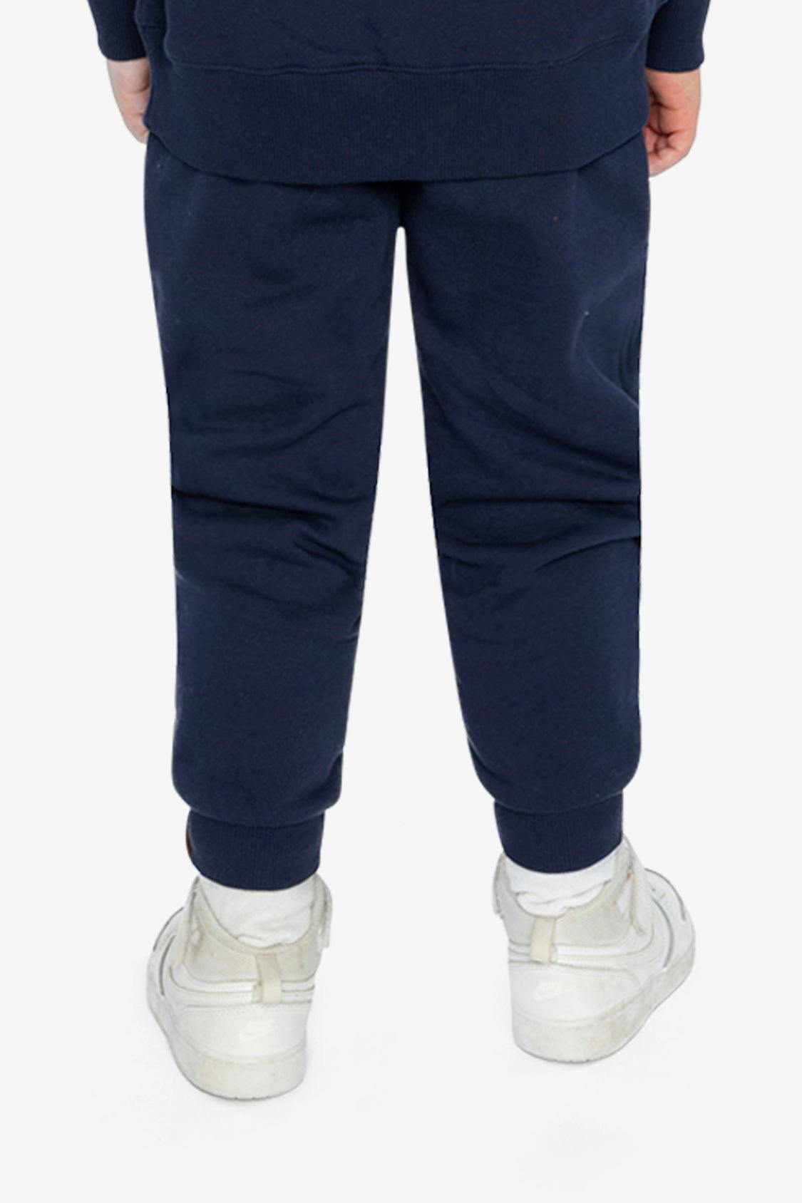 Fleece Sweatpants with Pockets Dark Blue