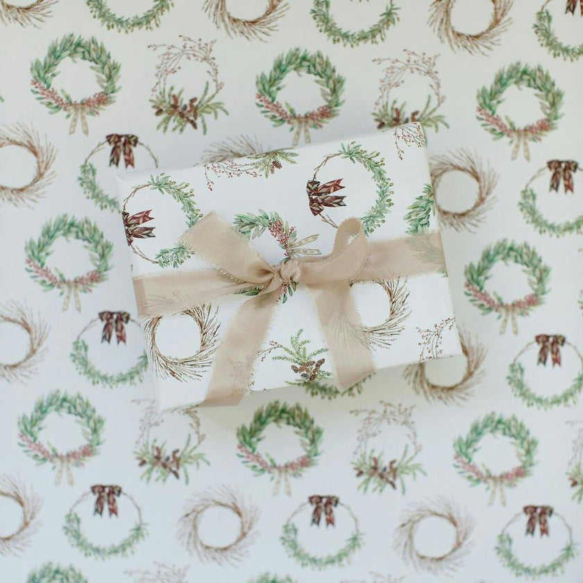 Holiday Wreath Gift Wrap