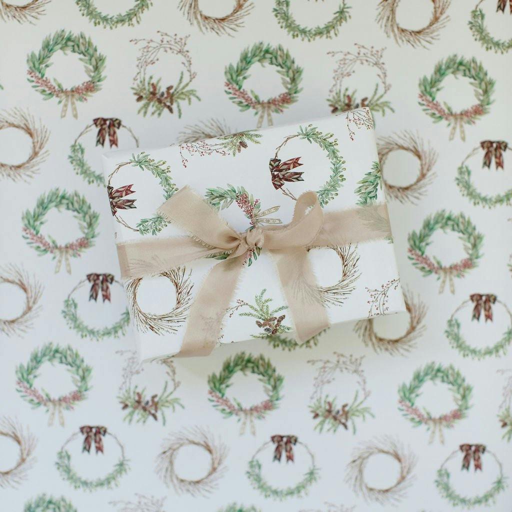 Holiday Wreath Gift Wrap