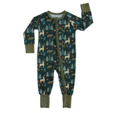 Midnight Forest Bamboo Convertible Footie Romper