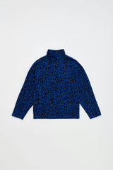 ANIMAL PRINT TURTLE T-SHIRT BLUE