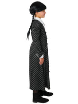 Girls' Polka Dot Wednesday Addams Dress