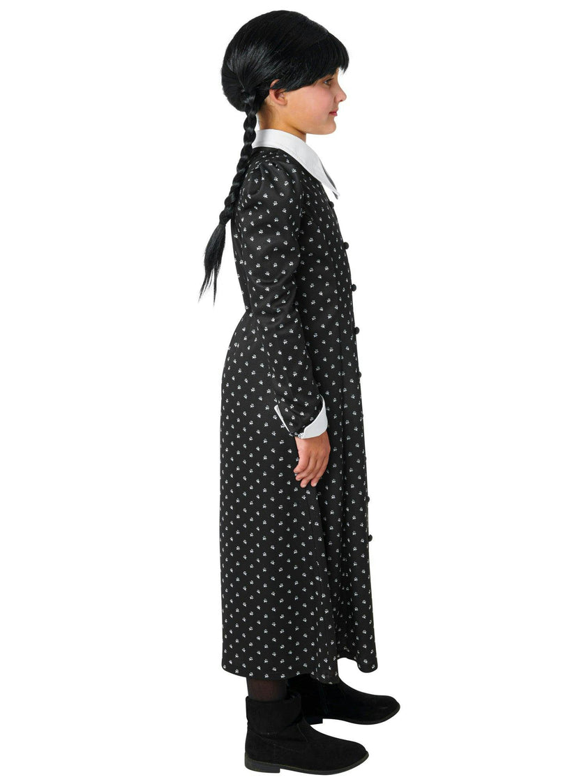 Girls' Polka Dot Wednesday Addams Dress