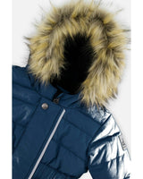 Baby Original One Piece Puffy Snowsuit With Removable Mittens And Boots Dark Blue