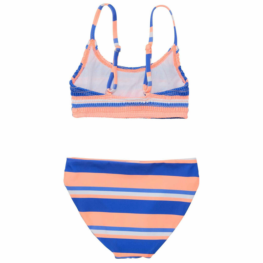 Reversible Sustainable Spaghetti Strap Smocked Top Bikini