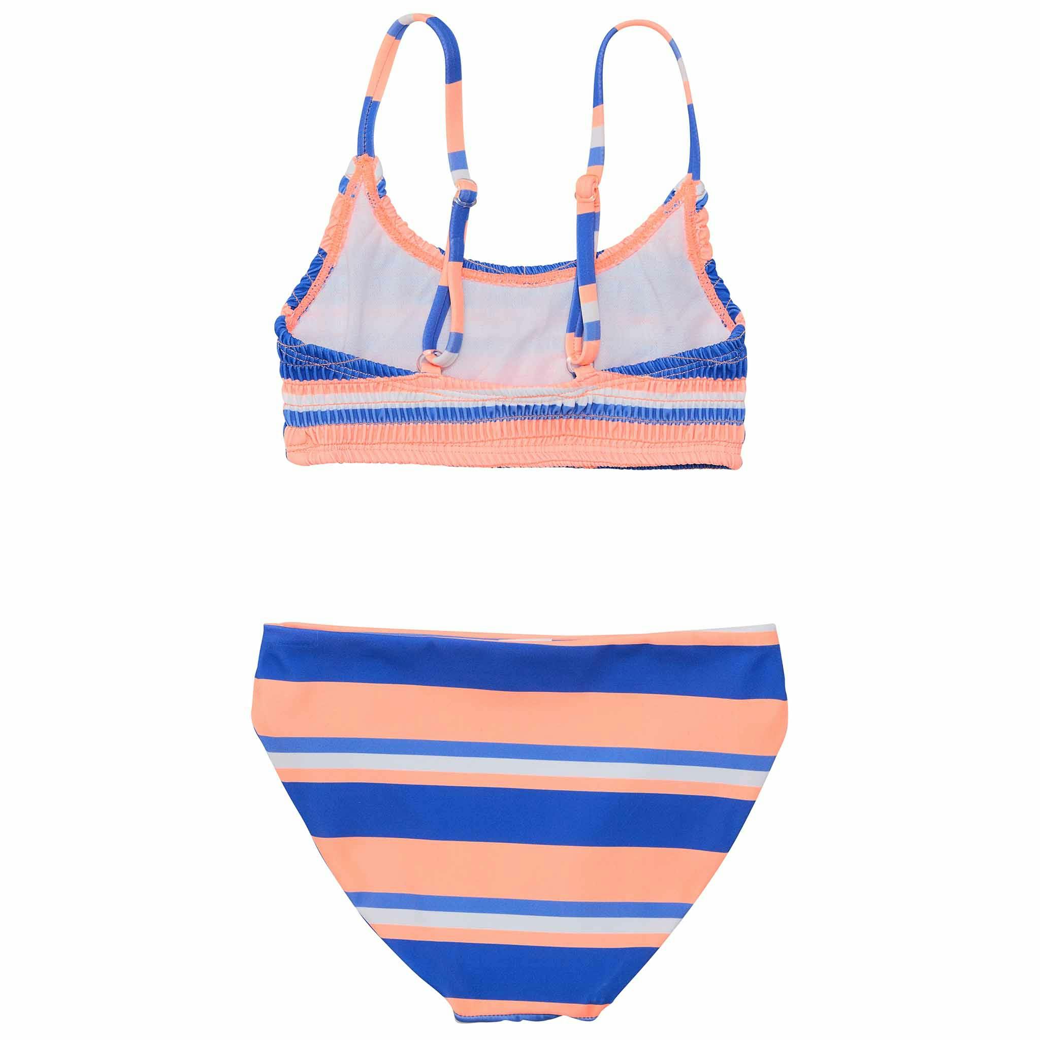 Reversible Sustainable Spaghetti Strap Smocked Top Bikini