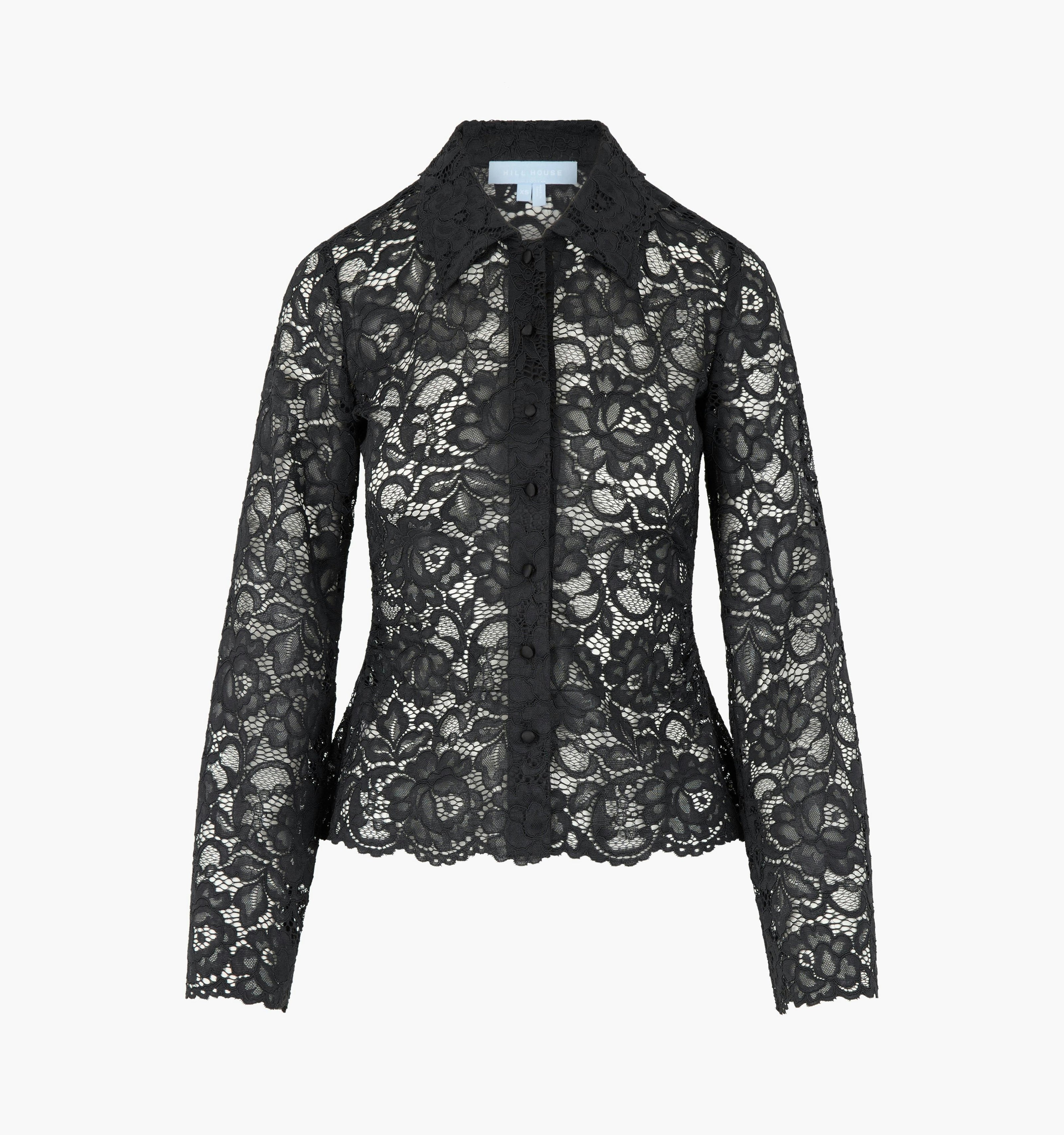 The Jules Top - Black Stretch Lace