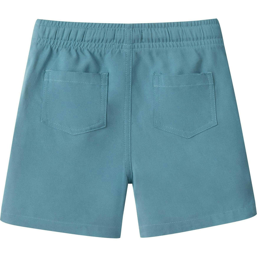 Boys Textured Linen Blend Shorts | Teal