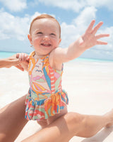 The Paradiso - Girls Ruffle One Piece with Tutu UPF 50+