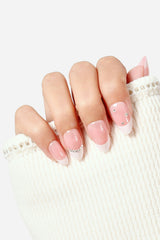 French But Make It Fabulous - Short Almond Press-On Nails