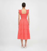 The Ellie Nap Dress - Coral Daisy Broderie
