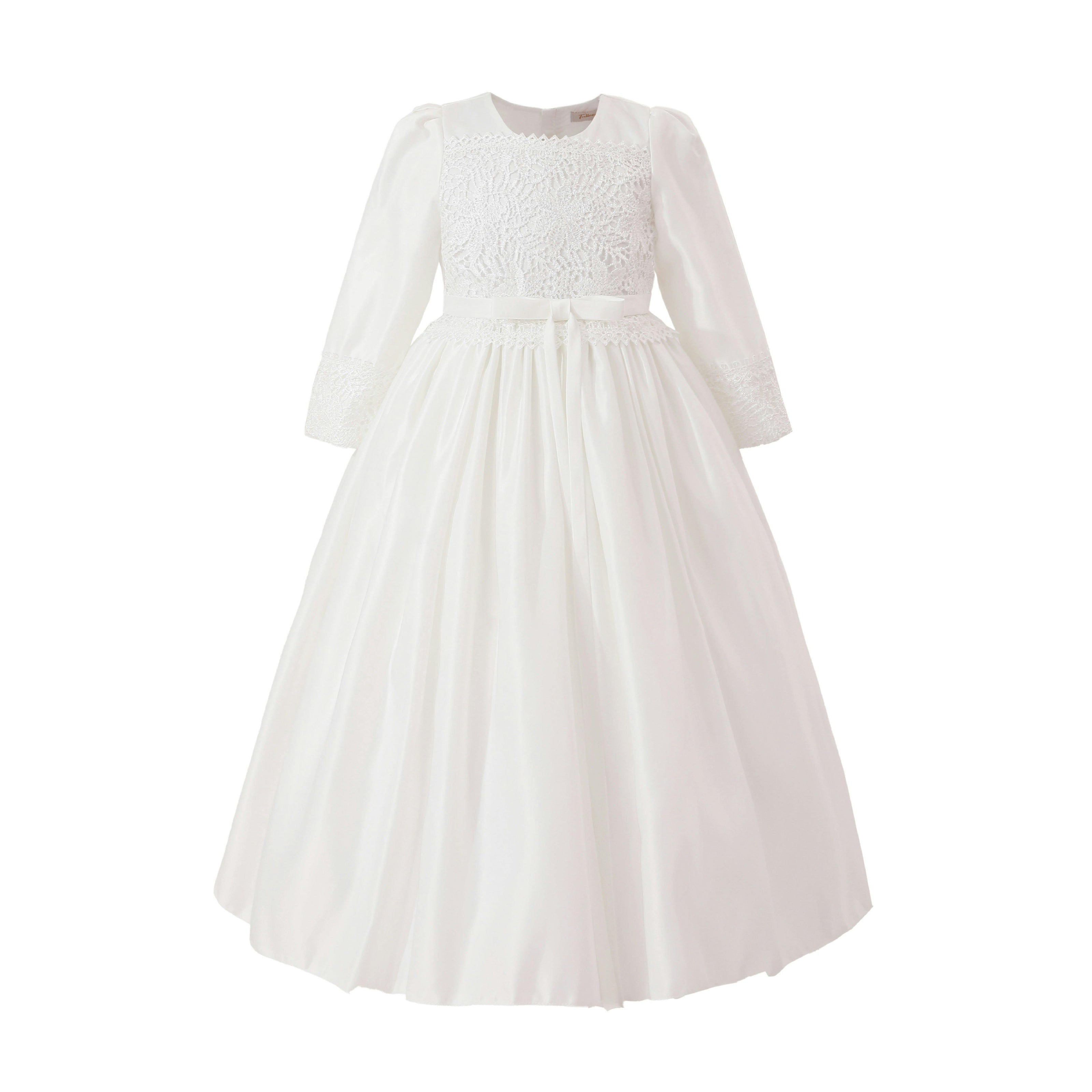 White Marindel Lace & Tulle Dress