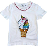 Rhinestone Gem Crew Neck Tee