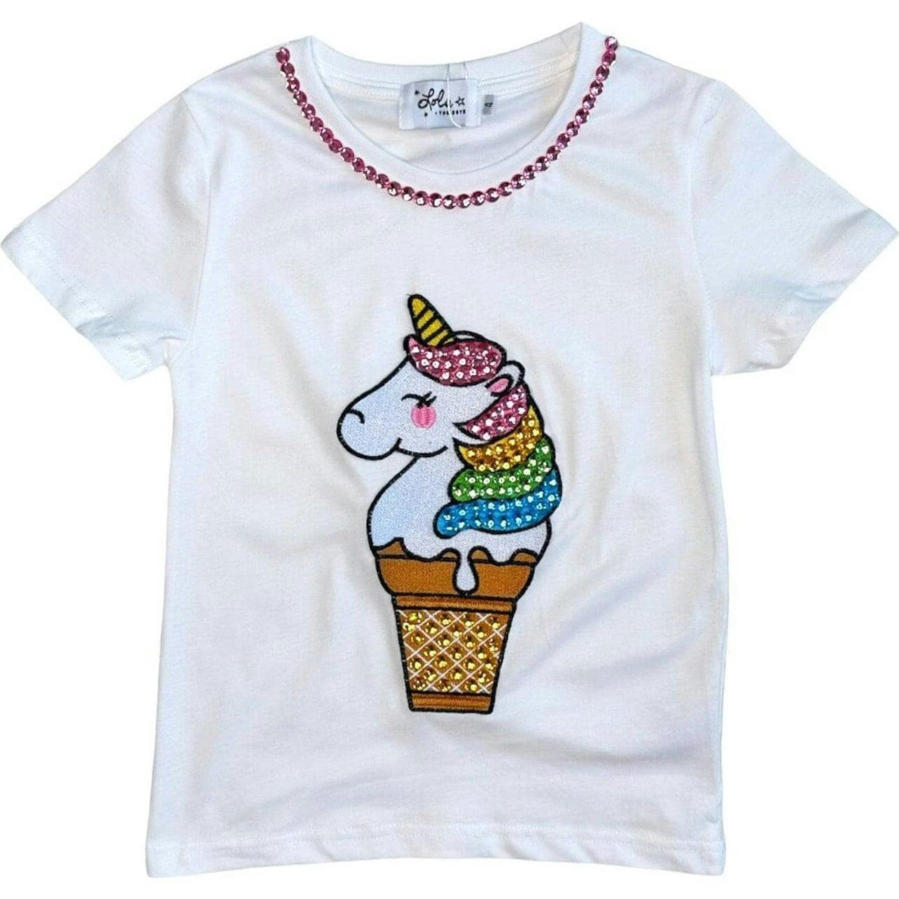 Rhinestone Gem Crew Neck Tee