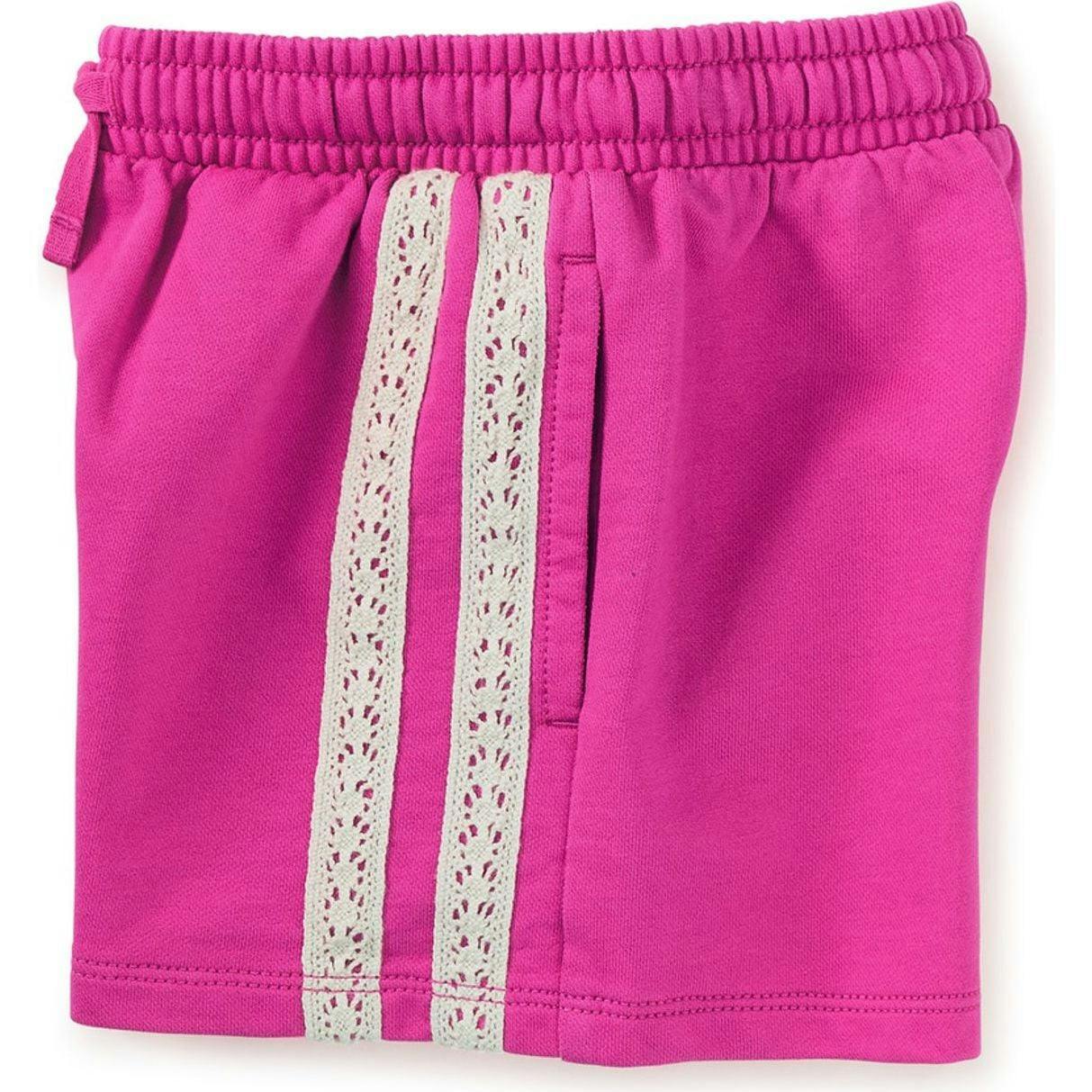 Crochet Sporty Shorts, Pink
