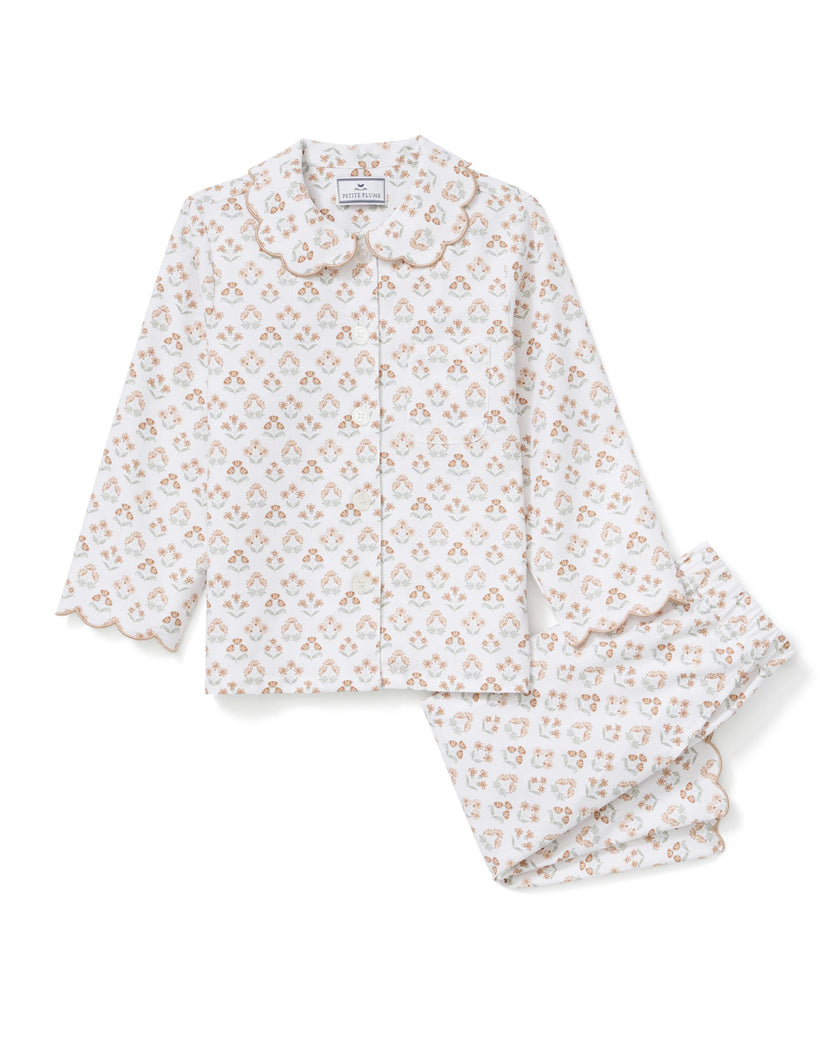 Kid's Twill Colette Pajama Set in Estate Garden