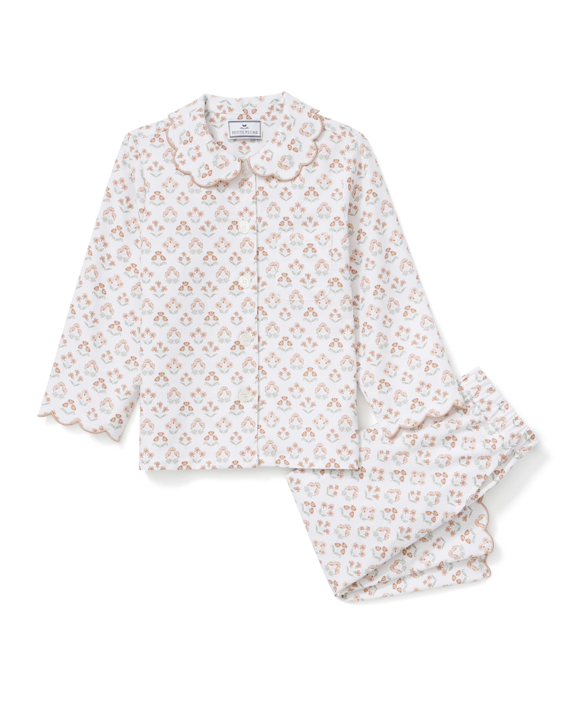 Kid's Twill Colette Pajama Set in Estate Garden
