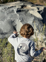 JESTER Grey ski back print sweatshirt