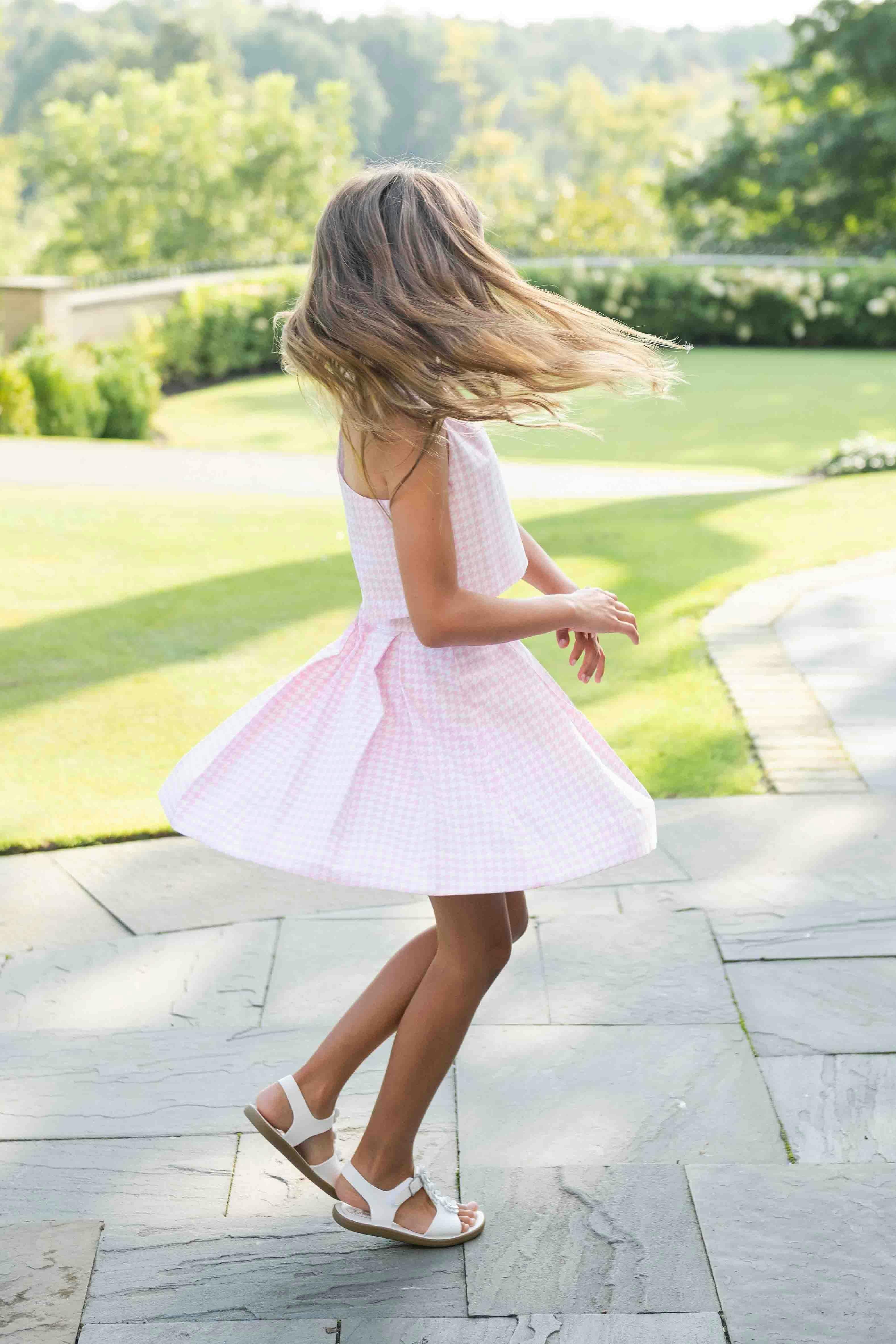 Houndstooth Top and Pleated Skirt