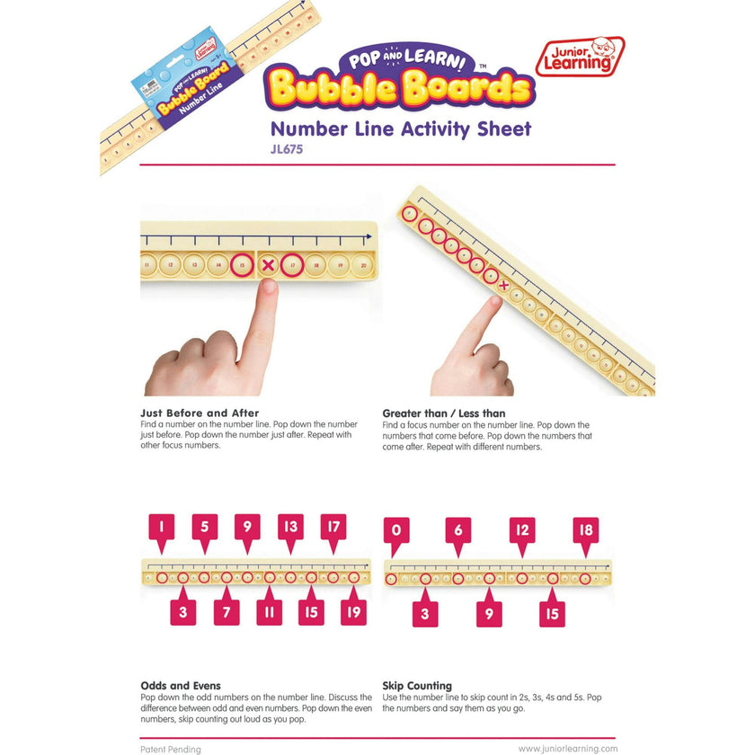Number Line Bubble Board