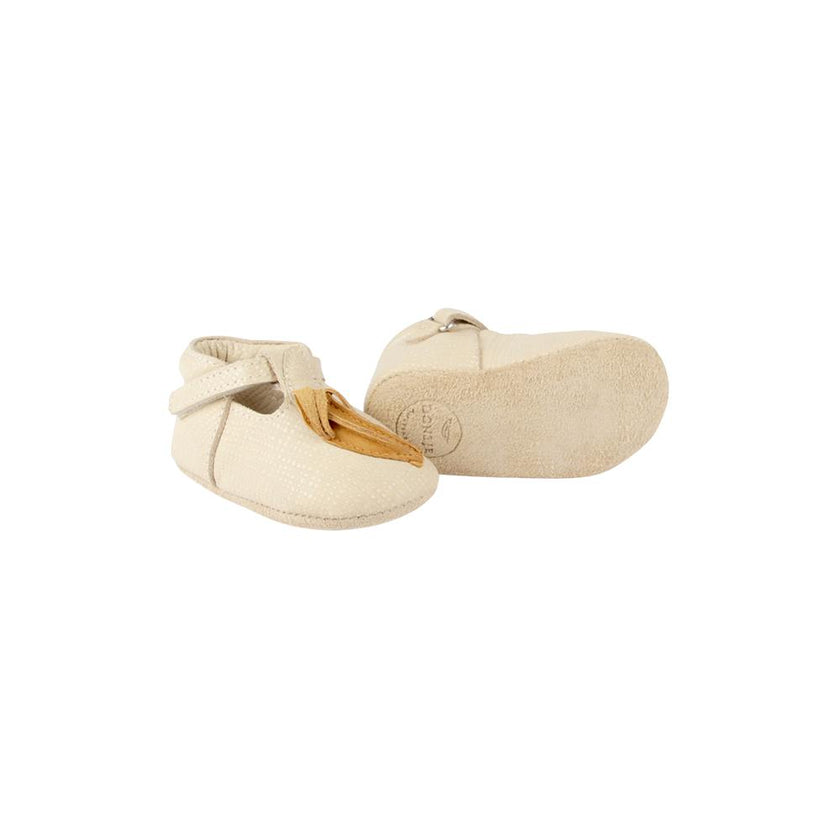 Nanoe Shoes | Banana | Cream Scored Leather