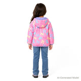 Reversible Color-Changing Puffer Jacket | Pink Bows
