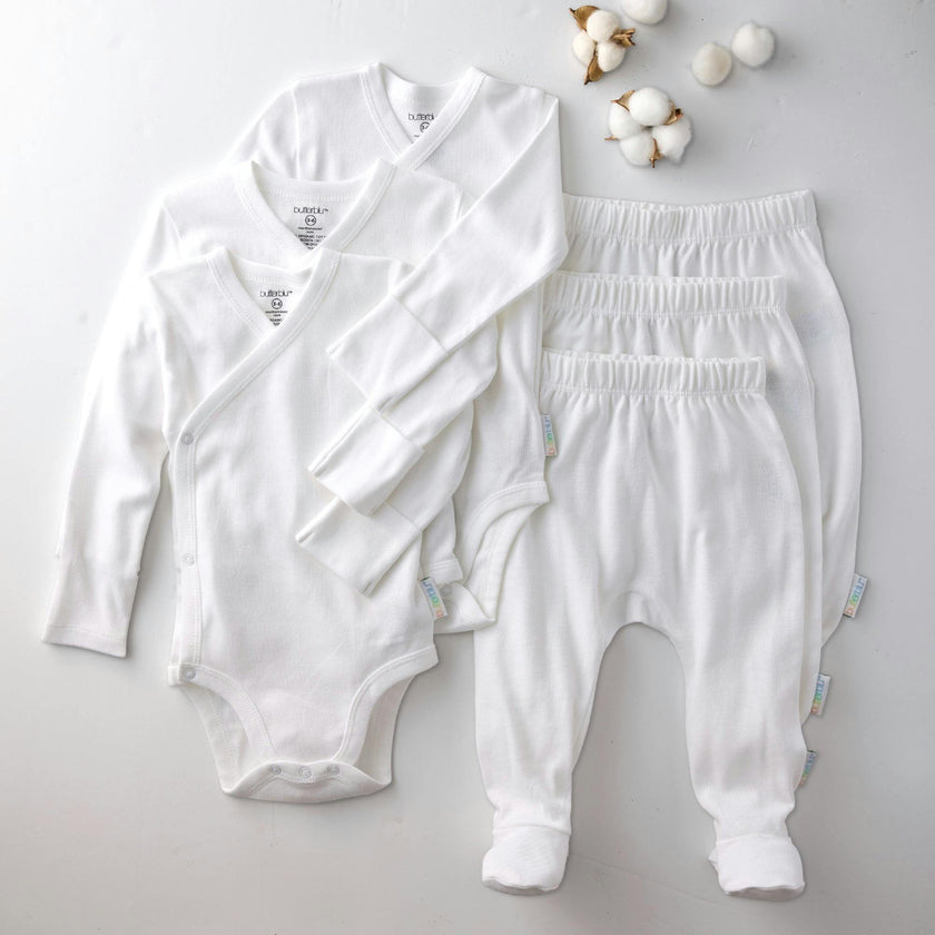 FALLON 3-Pack Footed Baby Pants