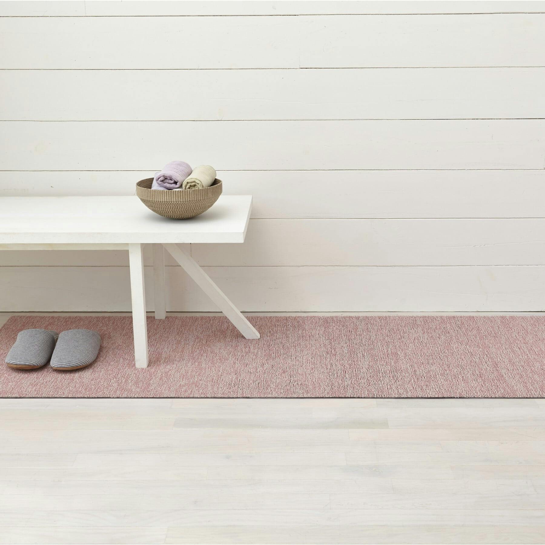 Heathered Shag Floor Mat, Pink