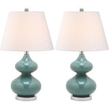 Set of 2 Eva Double Gourd Glass Lamps