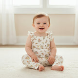 Organic Flutter Romper - Meadow