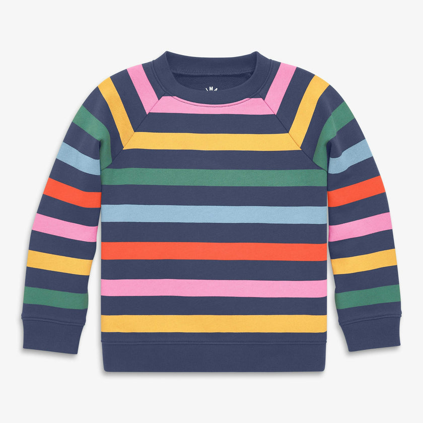 Kids sweatshirt in candy stripe