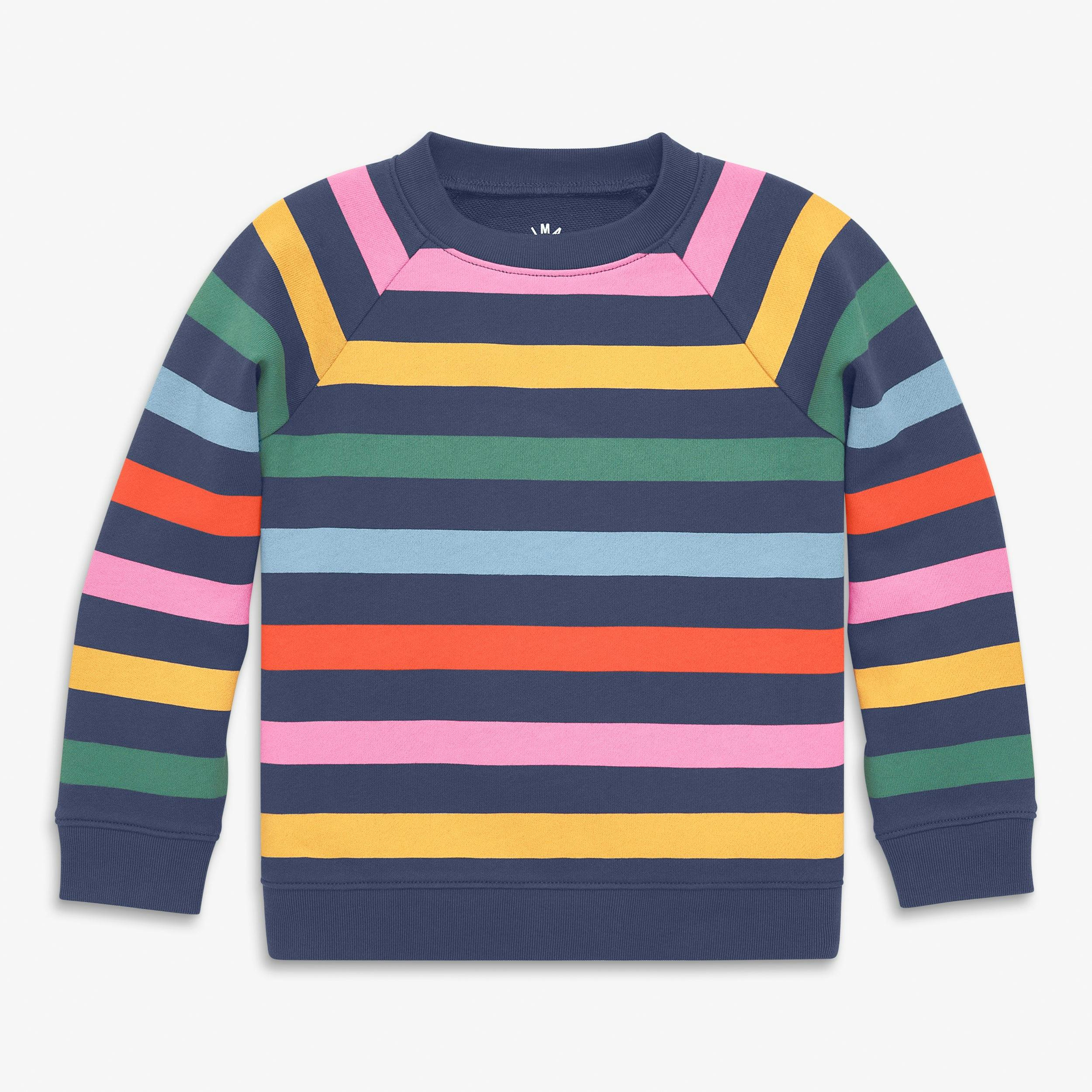 Kids sweatshirt in candy stripe